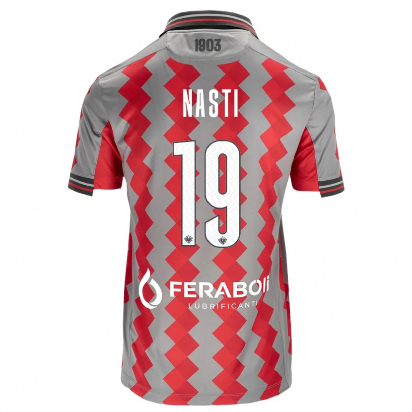 Danxen Kinder Marco Nasti #19 Grau Rot Weiß Heimtrikot Trikot 2026/27 T-Shirt