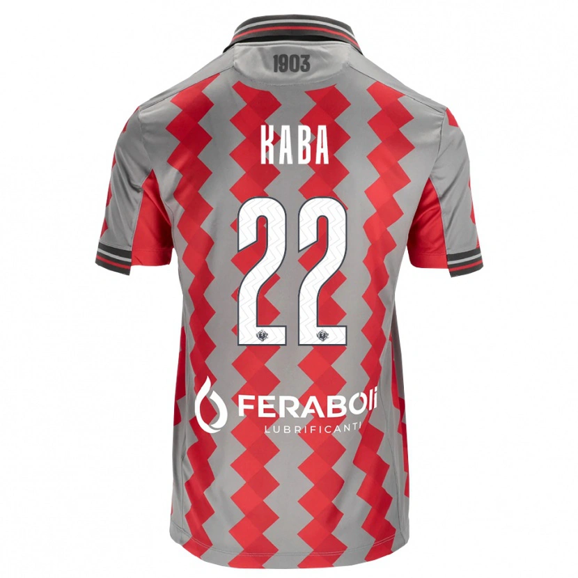 Danxen Kinder Karamoko Kaba #22 Grau Rot Weiß Heimtrikot Trikot 2026/27 T-Shirt