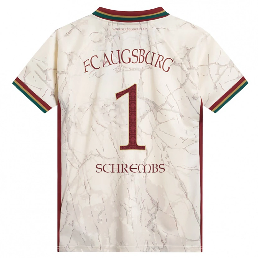 Danxen Kinder Luis Schrembs #1 Grün Reis Weiß Burgund Heimtrikot Trikot 2026/27 T-Shirt