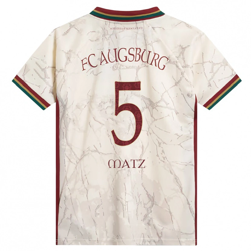 Danxen Kinder Maximilian Matz #5 Grün Reis Weiß Burgund Heimtrikot Trikot 2026/27 T-Shirt