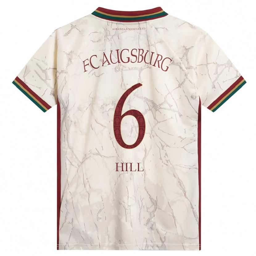 Danxen Kinder Niklas Hill #6 Grün Reis Weiß Burgund Heimtrikot Trikot 2026/27 T-Shirt