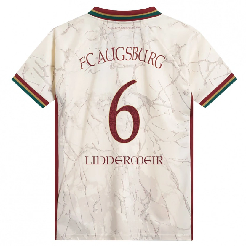 Danxen Kinder Dominik Lindermeir #6 Grün Reis Weiß Burgund Heimtrikot Trikot 2026/27 T-Shirt