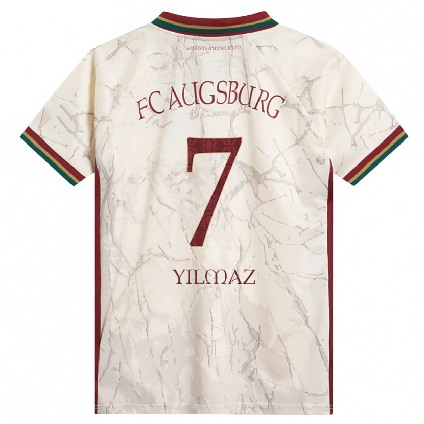 Danxen Kinder Eren Yılmaz #7 Grün Reis Weiß Burgund Heimtrikot Trikot 2026/27 T-Shirt