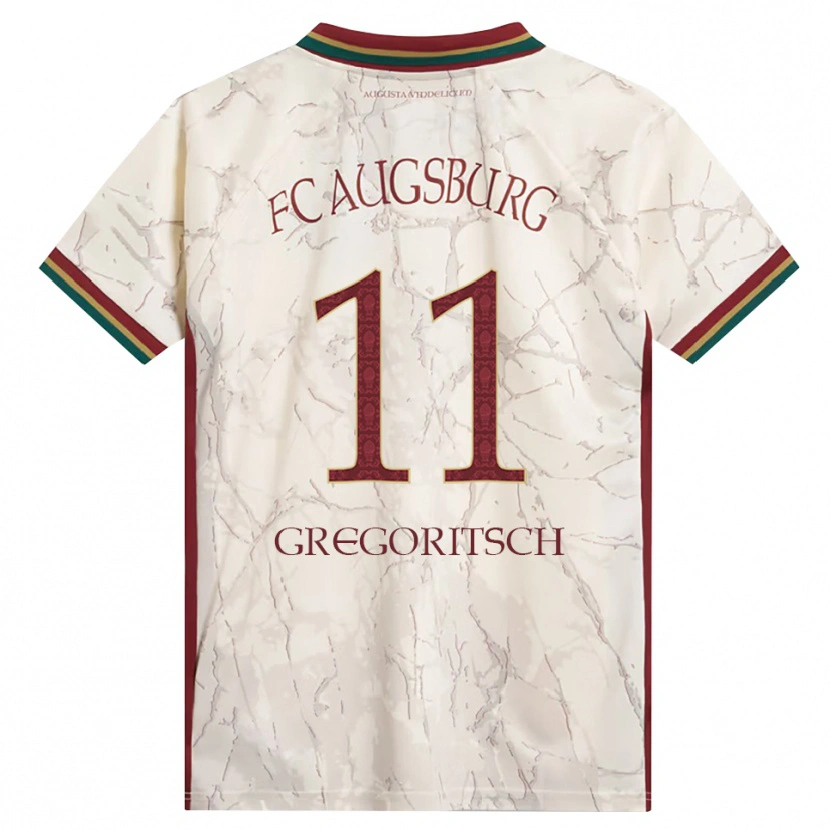 Danxen Kinder Michael Gregoritsch #11 Grün Reis Weiß Burgund Heimtrikot Trikot 2026/27 T-Shirt