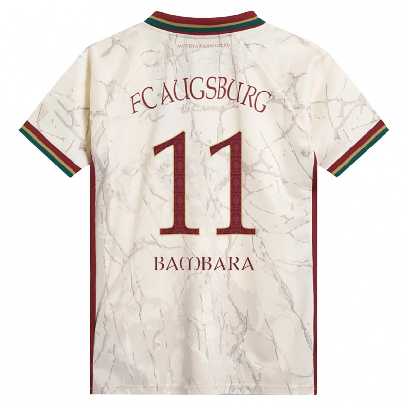 Danxen Kinder Jermaine Bambara #11 Grün Reis Weiß Burgund Heimtrikot Trikot 2026/27 T-Shirt