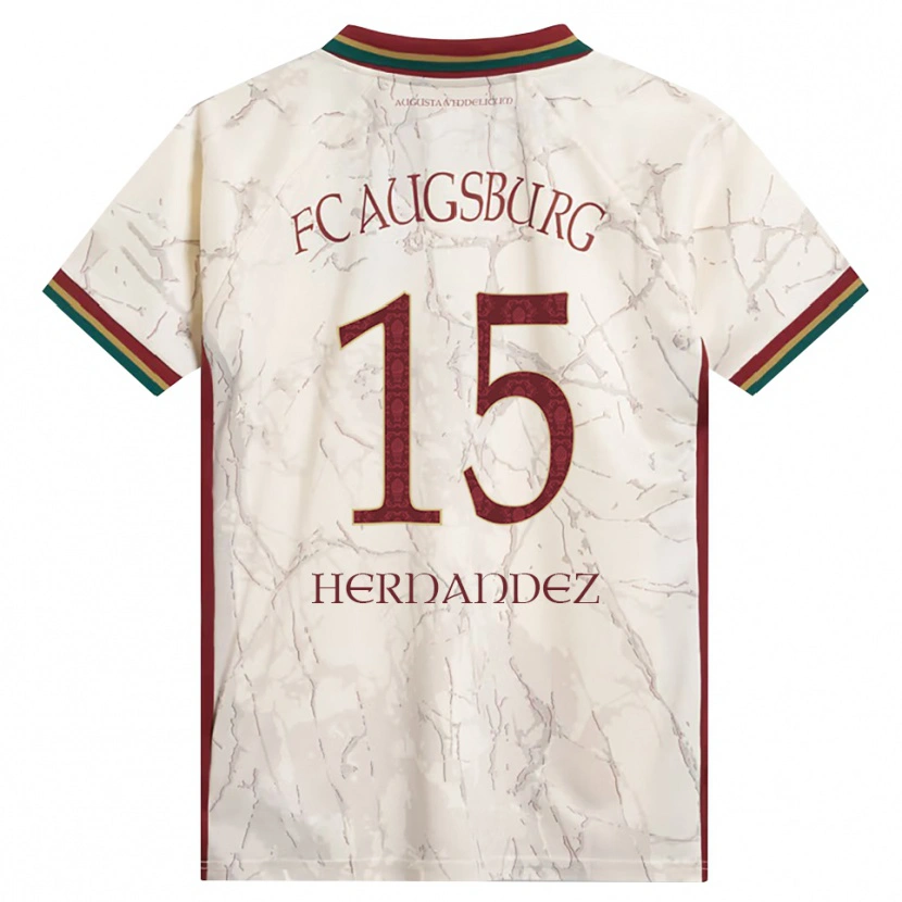 Danxen Kinder Saidu Hernandez #15 Grün Reis Weiß Burgund Heimtrikot Trikot 2026/27 T-Shirt