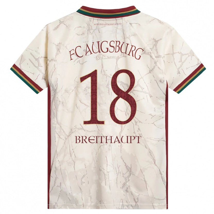Danxen Kinder Tim Breithaupt #18 Grün Reis Weiß Burgund Heimtrikot Trikot 2026/27 T-Shirt
