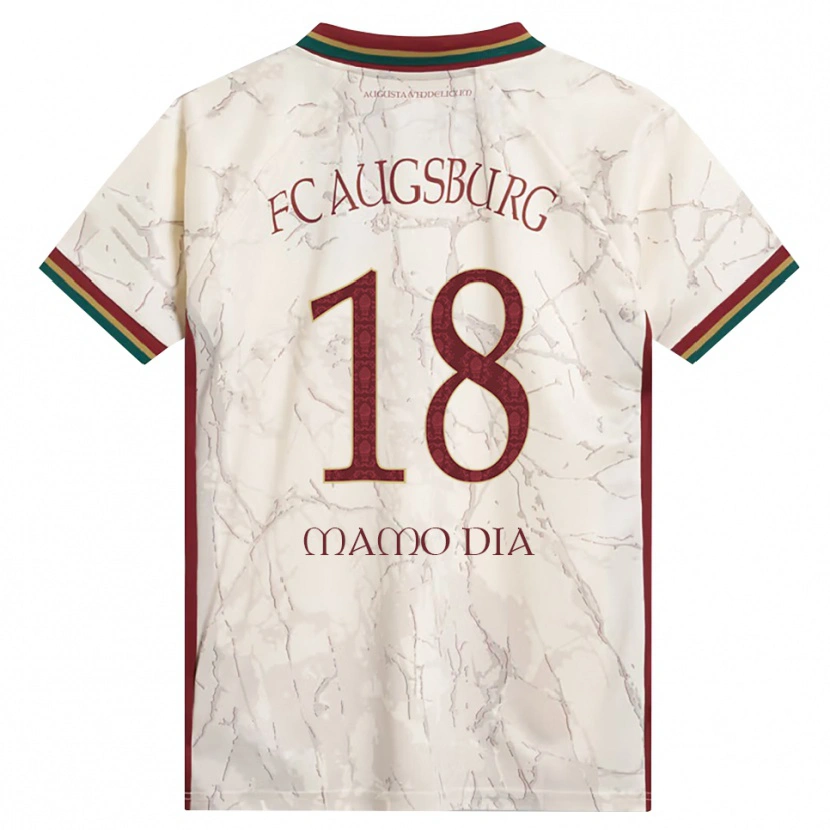 Danxen Kinder Amadou Mamo Dia #18 Grün Reis Weiß Burgund Heimtrikot Trikot 2026/27 T-Shirt