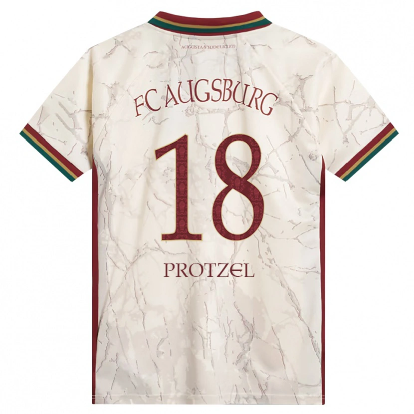 Danxen Kinder Ann-Sophie Protzel #18 Grün Reis Weiß Burgund Heimtrikot Trikot 2026/27 T-Shirt