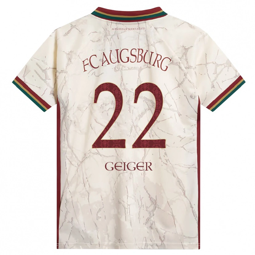 Danxen Kinder Maximilian Geiger #22 Grün Reis Weiß Burgund Heimtrikot Trikot 2026/27 T-Shirt