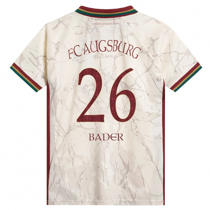 Danxen Kinder Tom Bader #26 Grün Reis Weiß Burgund Heimtrikot Trikot 2026/27 T-Shirt