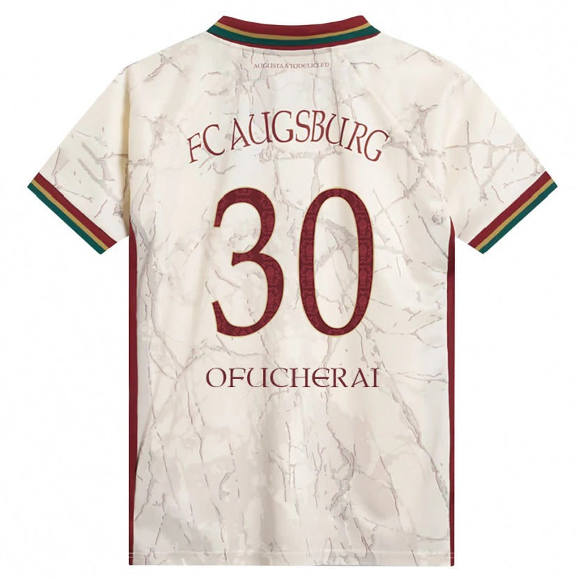 Danxen Kinder Isaac Ofucherai #30 Grün Reis Weiß Burgund Heimtrikot Trikot 2026/27 T-Shirt