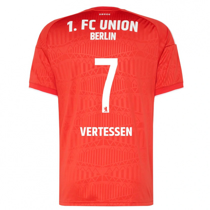 Danxen Kinder Yorbe Vertessen #7 Rot Weiß Heimtrikot Trikot 2026/27 T-Shirt