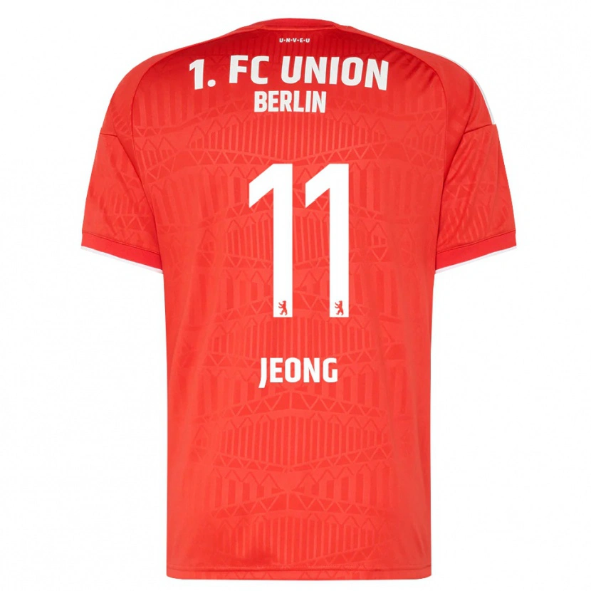 Danxen Kinder Woo-Yeong Jeong #11 Rot Weiß Heimtrikot Trikot 2026/27 T-Shirt