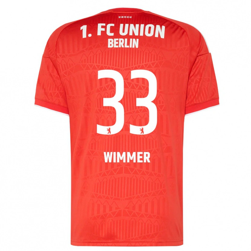 Danxen Kinder Pauline Wimmer #33 Rot Weiß Heimtrikot Trikot 2026/27 T-Shirt