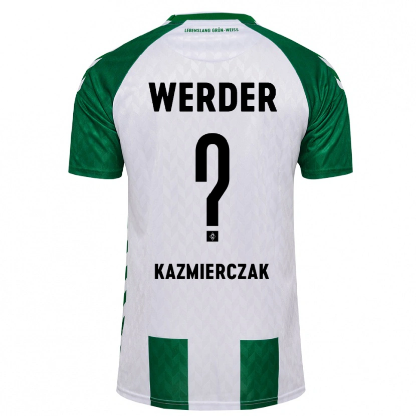 Danxen Kinder Daniel Kazmierczak #0 Grün Weiß Heimtrikot Trikot 2026/27 T-Shirt