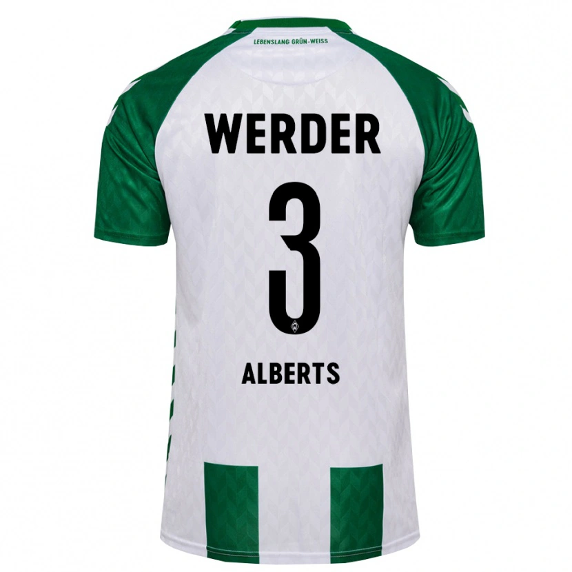 Danxen Kinder Christopher Alberts #3 Grün Weiß Heimtrikot Trikot 2026/27 T-Shirt