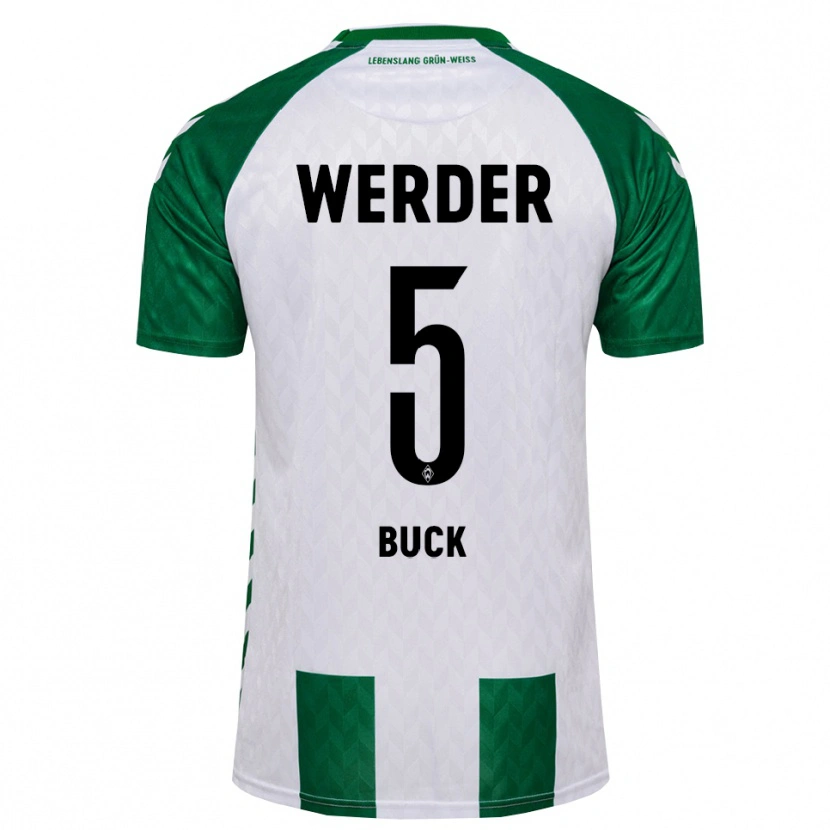 Danxen Kinder Marten Buck #5 Grün Weiß Heimtrikot Trikot 2026/27 T-Shirt