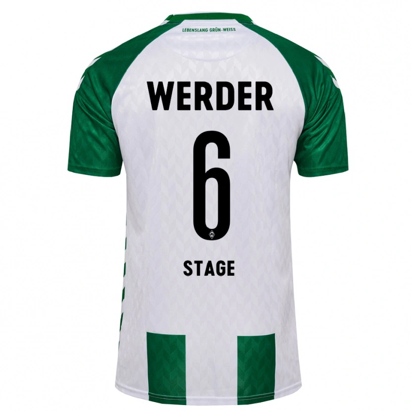 Danxen Kinder Jens Stage #6 Grün Weiß Heimtrikot Trikot 2026/27 T-Shirt