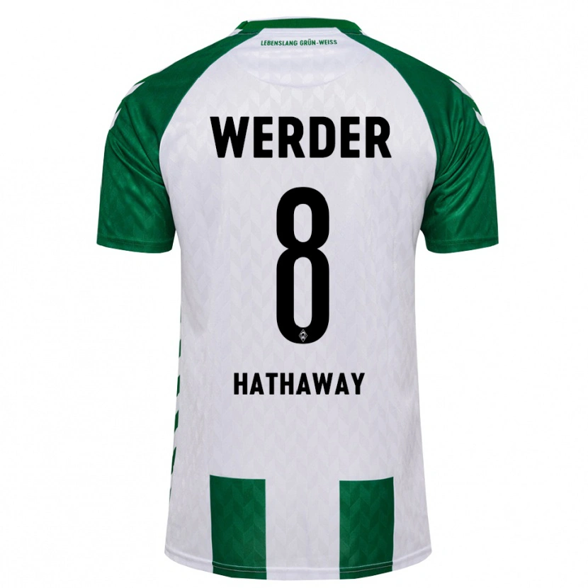 Danxen Kinder Max Hathaway #8 Grün Weiß Heimtrikot Trikot 2026/27 T-Shirt