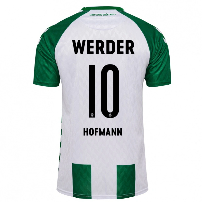 Danxen Kinder Justin Hofmann #10 Grün Weiß Heimtrikot Trikot 2026/27 T-Shirt