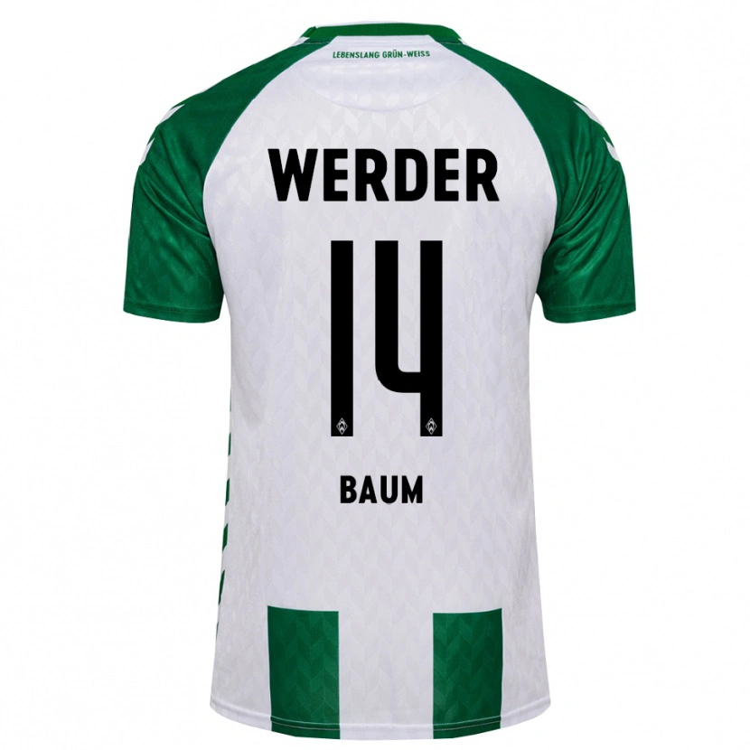 Danxen Kinder Lennart Baum #14 Grün Weiß Heimtrikot Trikot 2026/27 T-Shirt