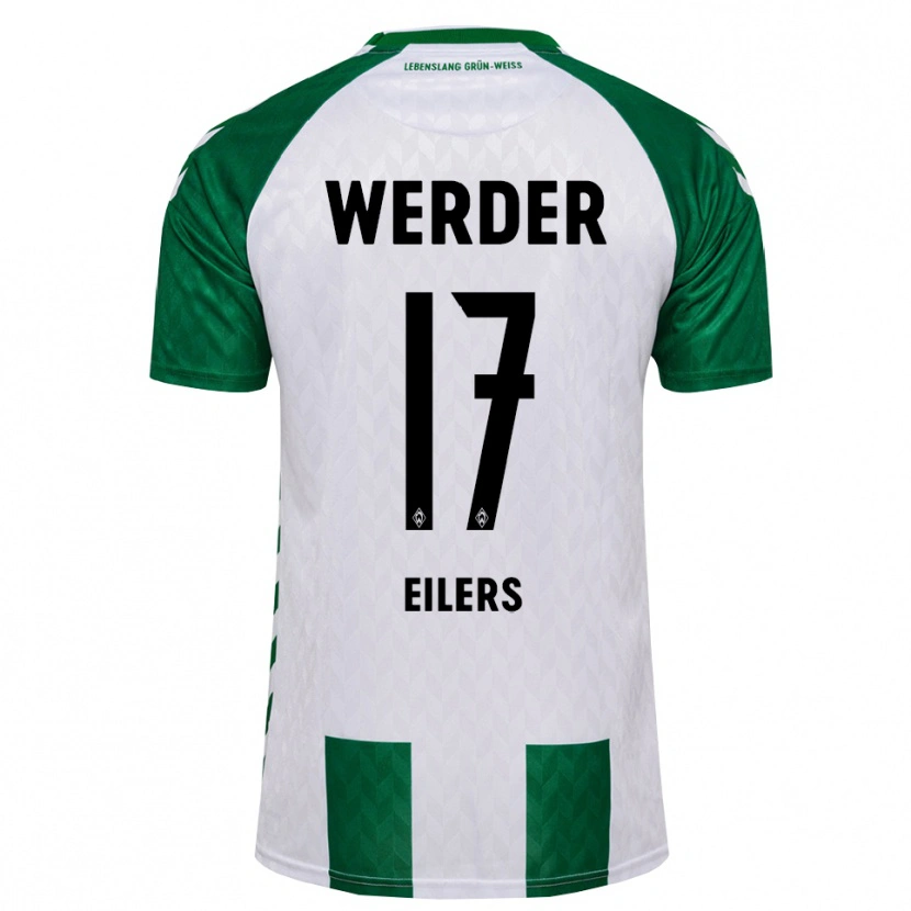Danxen Kinder Jonas Eilers #17 Grün Weiß Heimtrikot Trikot 2026/27 T-Shirt