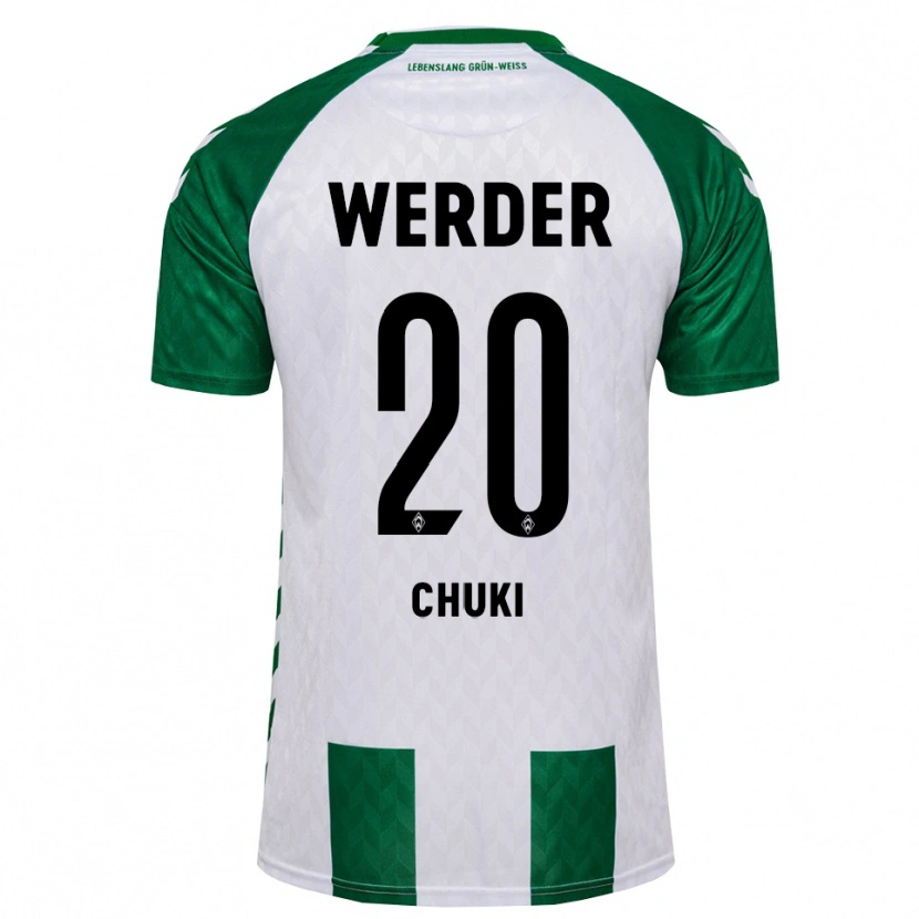 Danxen Kinder Chuki #20 Grün Weiß Heimtrikot Trikot 2026/27 T-Shirt
