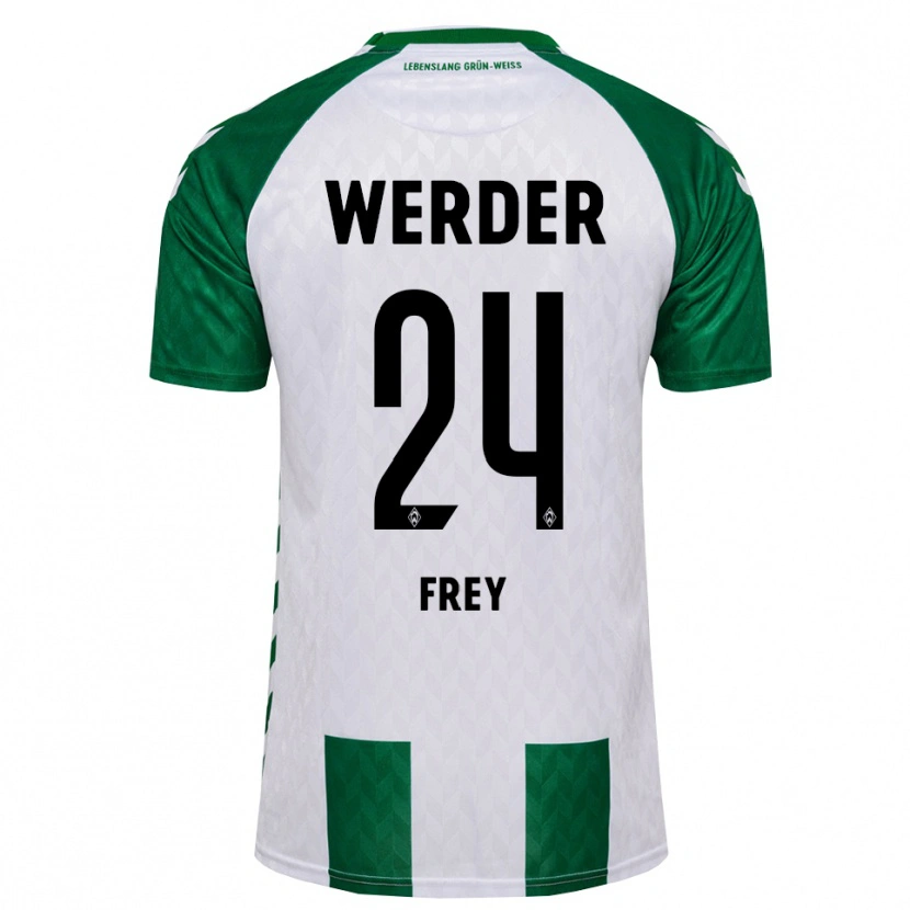 Danxen Kinder Elias Frey #24 Grün Weiß Heimtrikot Trikot 2026/27 T-Shirt