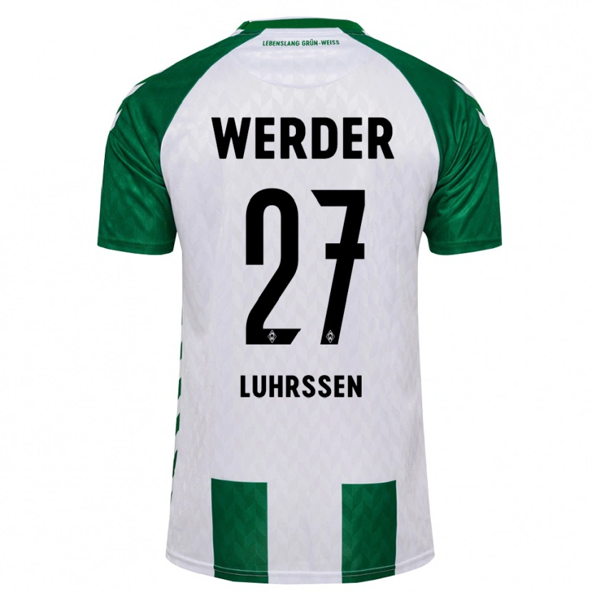 Danxen Kinder Nina Luhrssen #27 Grün Weiß Heimtrikot Trikot 2026/27 T-Shirt