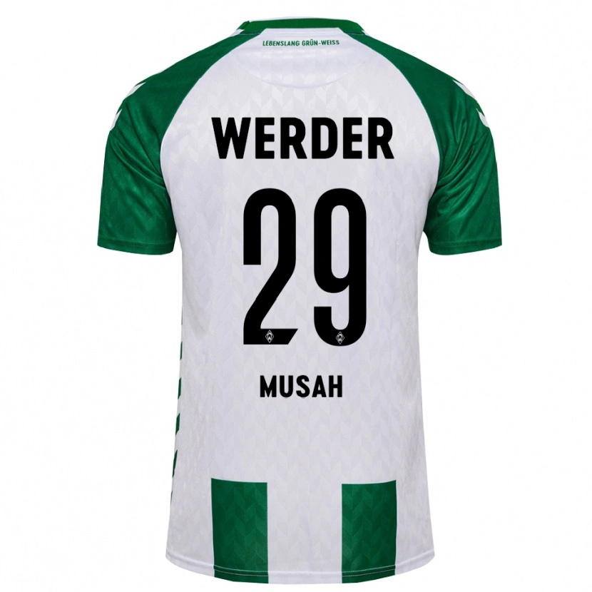 Danxen Kinder Salim Musah #29 Grün Weiß Heimtrikot Trikot 2026/27 T-Shirt