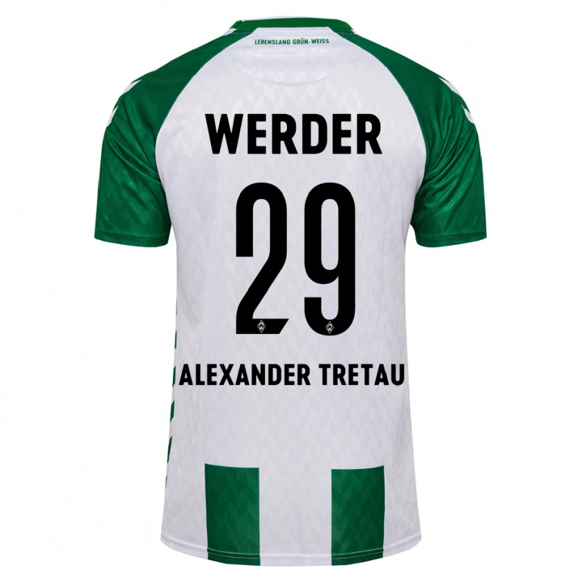 Danxen Kinder Hans Alexander Tretau #29 Grün Weiß Heimtrikot Trikot 2026/27 T-Shirt