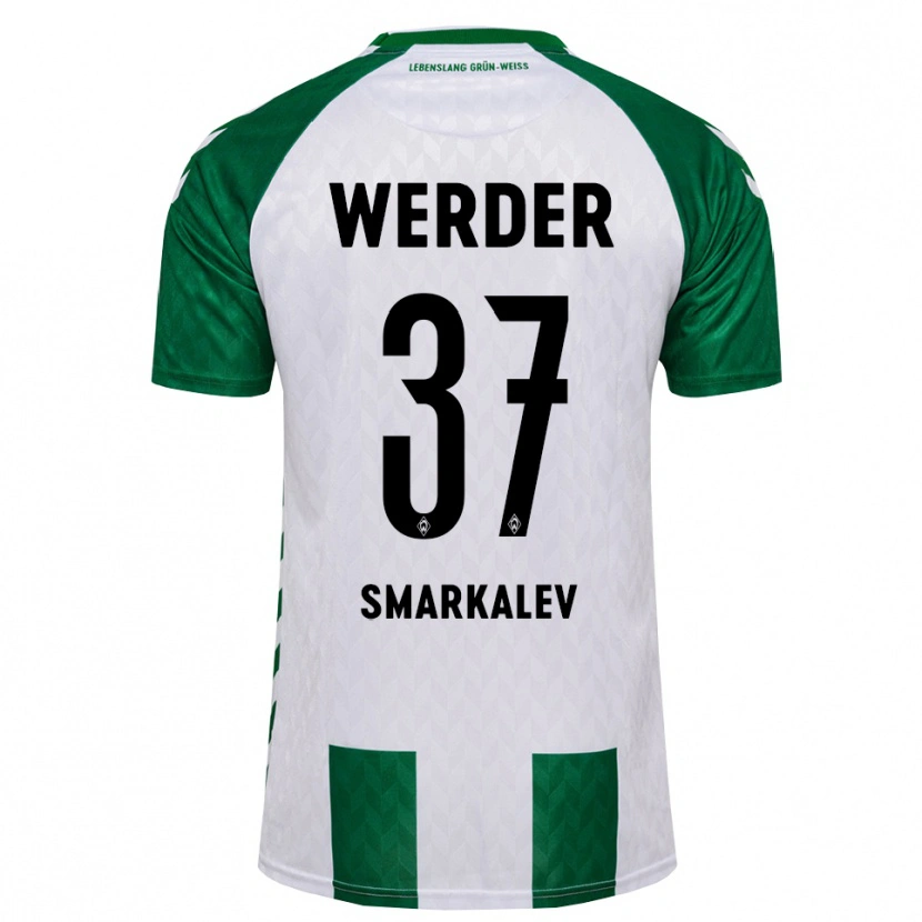 Danxen Kinder Stefan Smarkalev #37 Grün Weiß Heimtrikot Trikot 2026/27 T-Shirt
