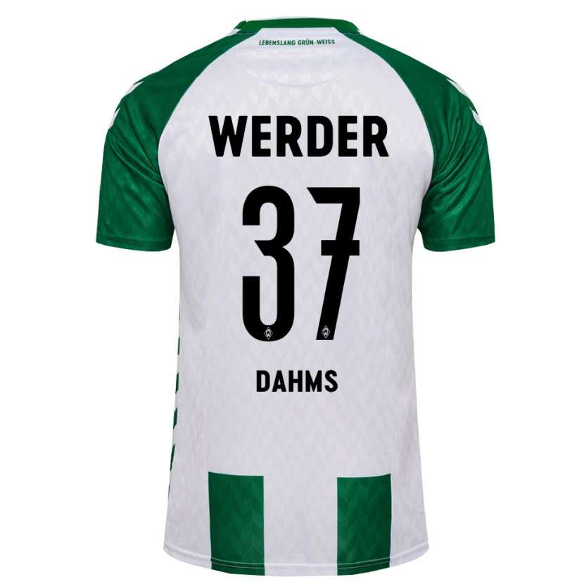 Danxen Kinder Lena Dahms #37 Grün Weiß Heimtrikot Trikot 2026/27 T-Shirt