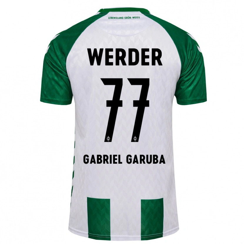 Danxen Kinder Najib Gabriel Garuba #77 Grün Weiß Heimtrikot Trikot 2026/27 T-Shirt