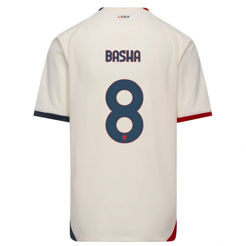 Danxen Kinder Klevis Basha #8 Creme Rot Auswärtstrikot Trikot 2026/27 T-Shirt