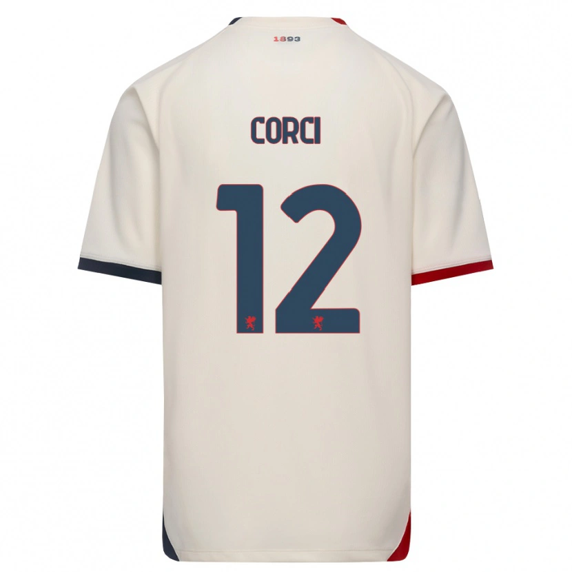 Danxen Kinder Tommaso Corci #12 Creme Rot Auswärtstrikot Trikot 2026/27 T-Shirt