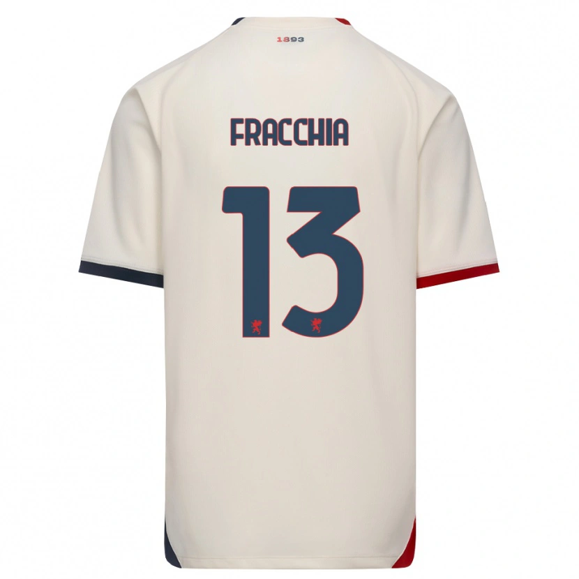 Danxen Kinder Jacopo Fracchia #13 Creme Rot Auswärtstrikot Trikot 2026/27 T-Shirt
