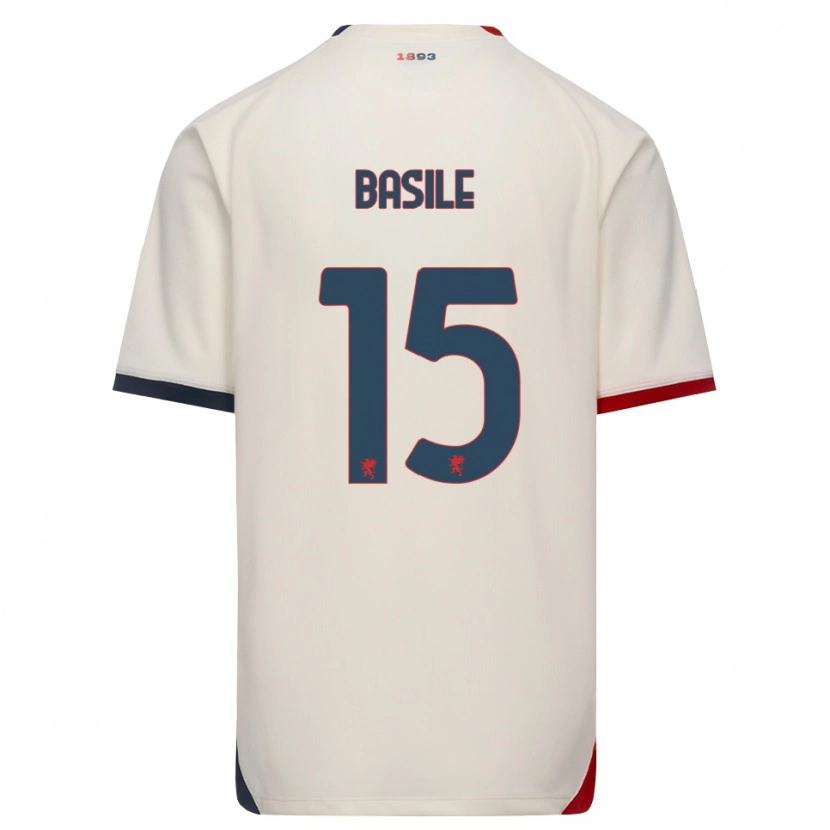 Danxen Kinder Cosimo Basile #15 Creme Rot Auswärtstrikot Trikot 2026/27 T-Shirt