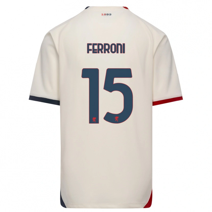 Danxen Kinder Leonardo Ferroni #15 Creme Rot Auswärtstrikot Trikot 2026/27 T-Shirt
