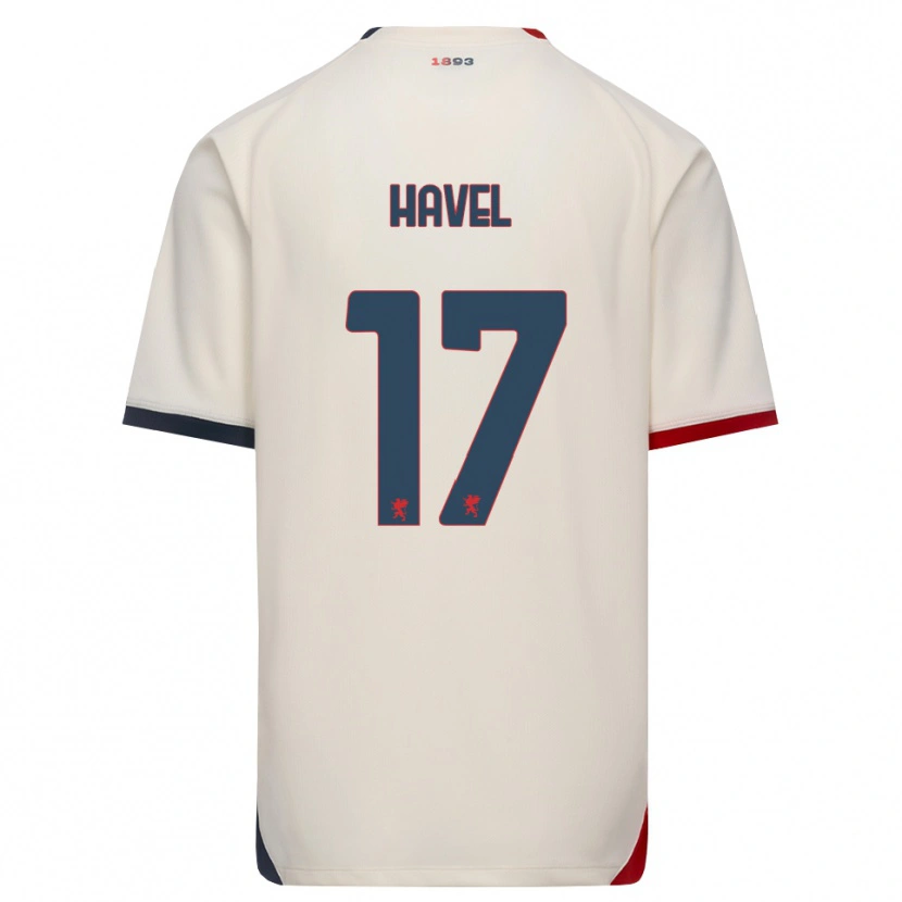 Danxen Kinder Elias Havel #17 Creme Rot Auswärtstrikot Trikot 2026/27 T-Shirt