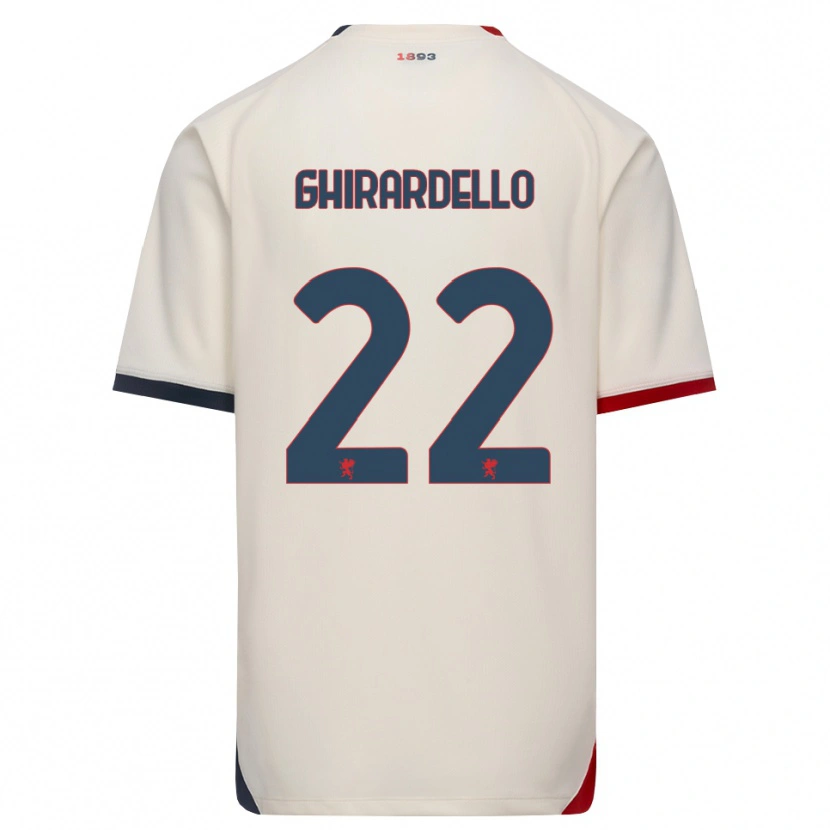 Danxen Kinder Tommaso Ghirardello #22 Creme Rot Auswärtstrikot Trikot 2026/27 T-Shirt