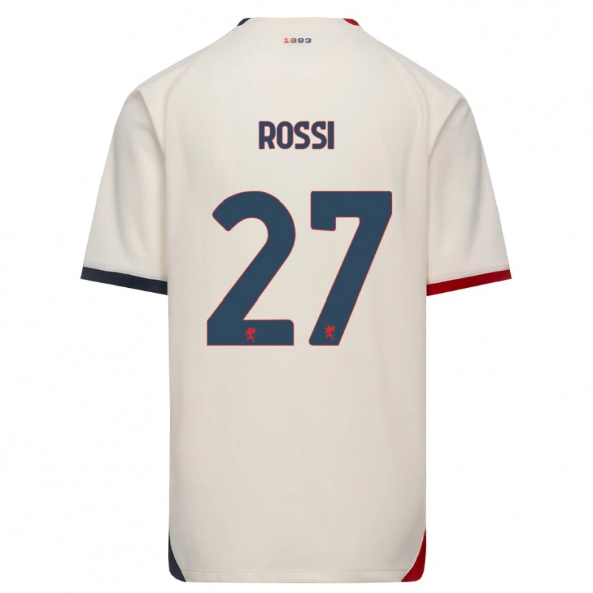 Danxen Kinder Lucrezia Rossi #27 Creme Rot Auswärtstrikot Trikot 2026/27 T-Shirt