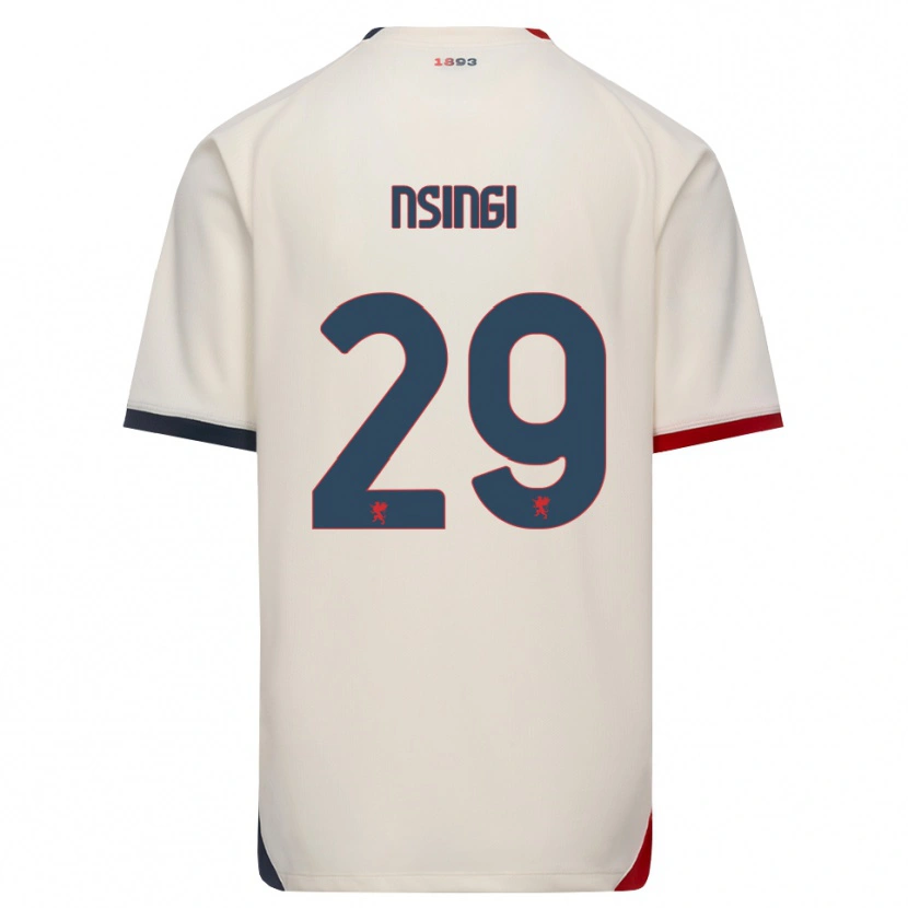Danxen Kinder Jayden Nsingi #29 Creme Rot Auswärtstrikot Trikot 2026/27 T-Shirt