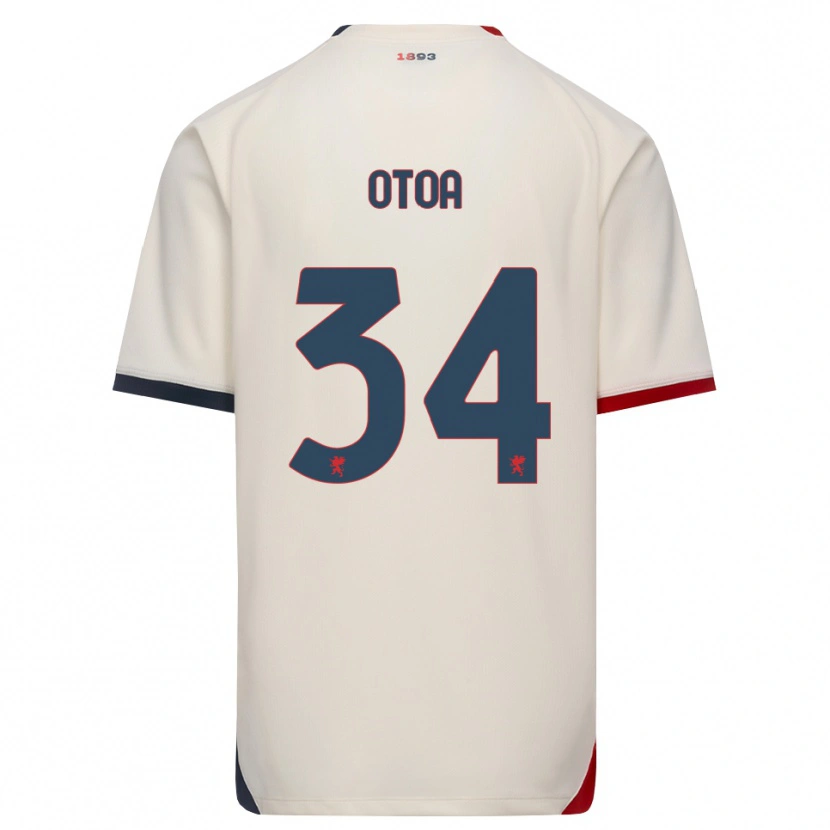 Danxen Kinder Sebastian Otoa #34 Creme Rot Auswärtstrikot Trikot 2026/27 T-Shirt