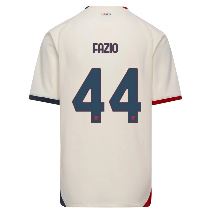 Danxen Kinder Agostino Fazio #44 Creme Rot Auswärtstrikot Trikot 2026/27 T-Shirt