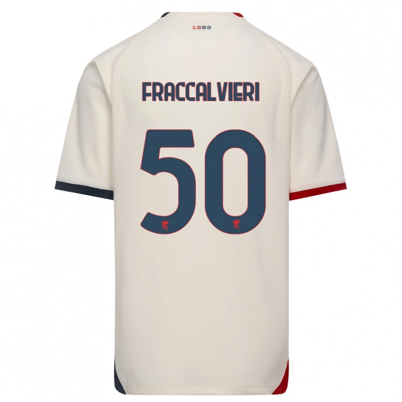 Danxen Kinder Michele Fraccalvieri #50 Creme Rot Auswärtstrikot Trikot 2026/27 T-Shirt