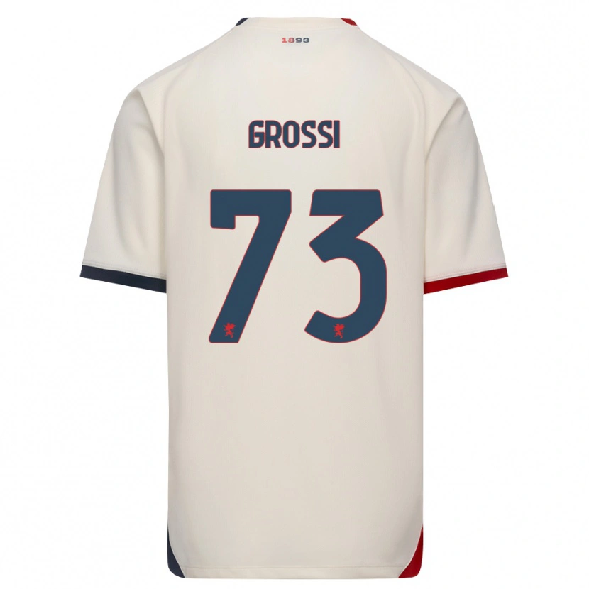 Danxen Kinder Jacopo Grossi #73 Creme Rot Auswärtstrikot Trikot 2026/27 T-Shirt