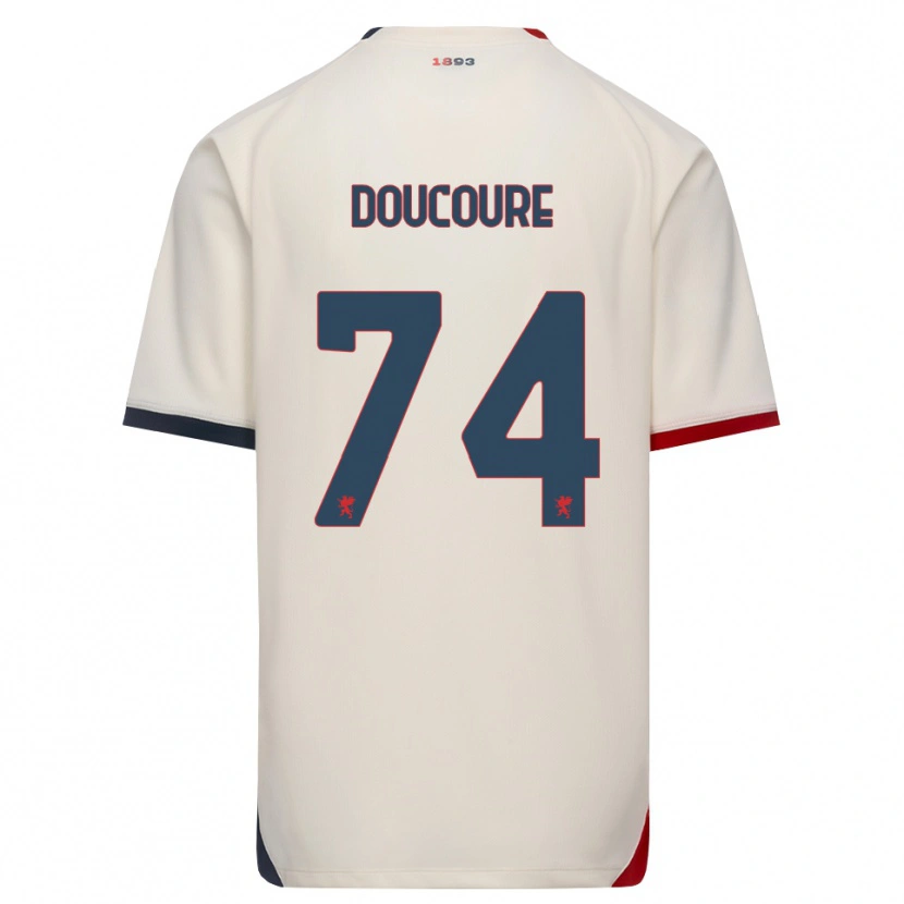 Danxen Kinder Mamedi Doucouré #74 Creme Rot Auswärtstrikot Trikot 2026/27 T-Shirt
