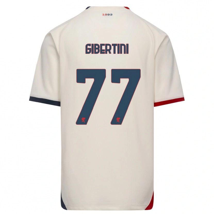 Danxen Kinder Matteo Gibertini #77 Creme Rot Auswärtstrikot Trikot 2026/27 T-Shirt